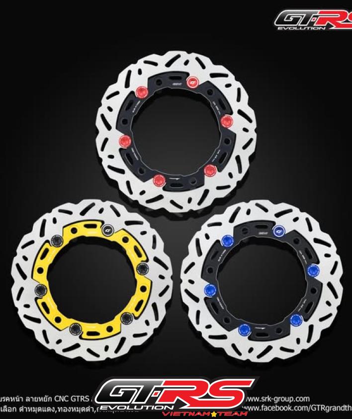 ĐĨA TRƯỚC SH350 FORZA ADV 350 SIZE 256 MM GT-RS (MẪU RĂNG CƯA)