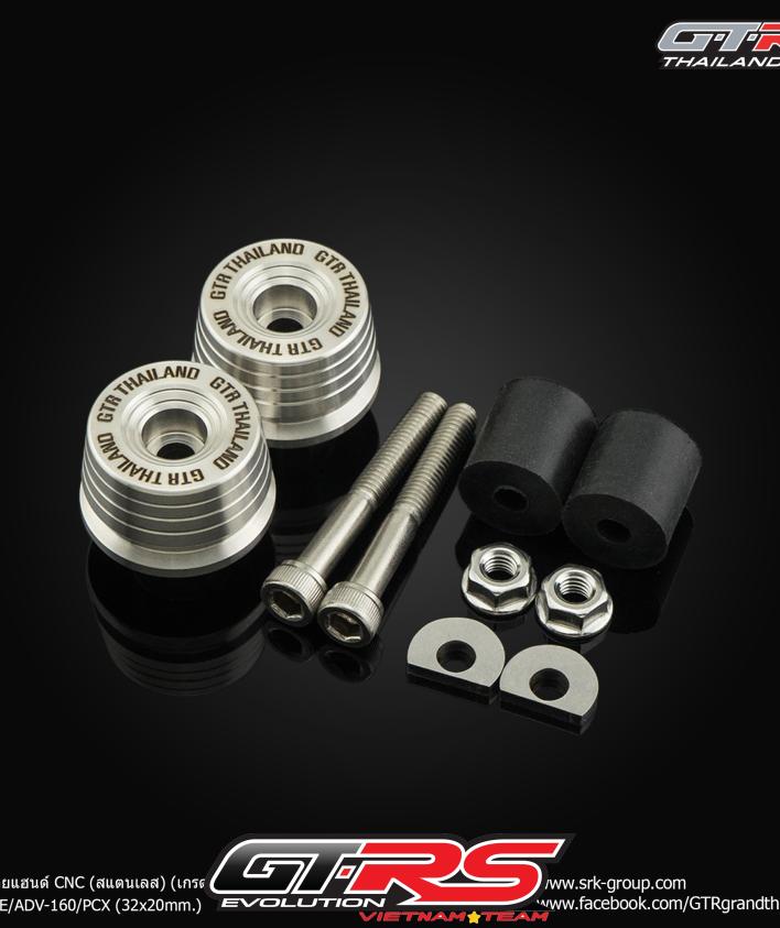 GÙ TAY LÁI WAVE 125 INOX CNC GTR (MẪU DÀI)