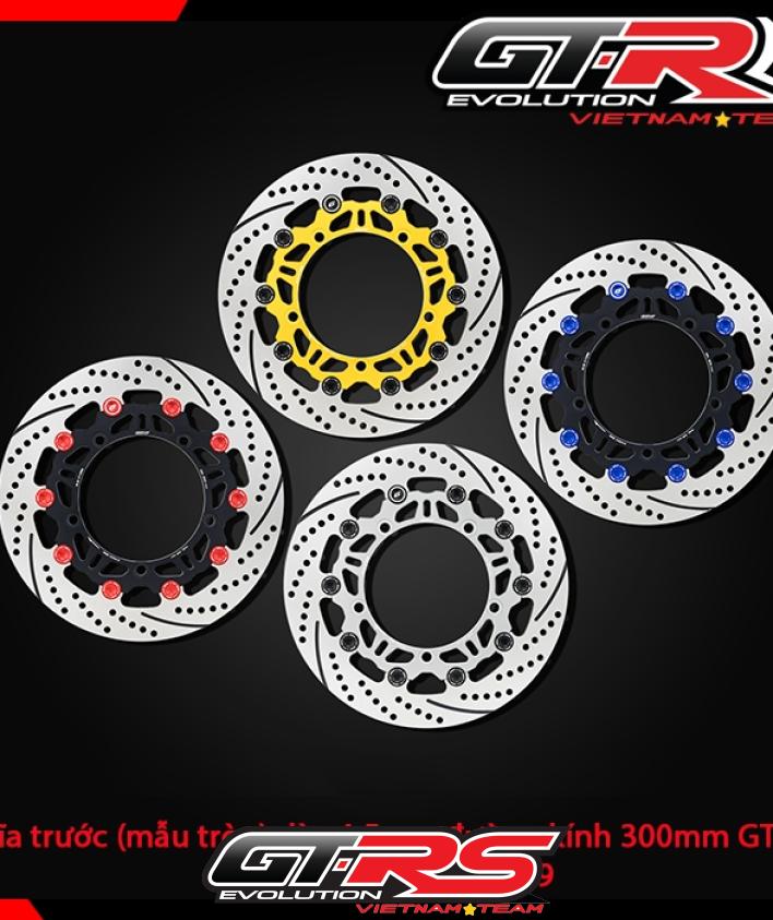 ĐĨA TRƯỚC XMAX 300 SIZE 300 MM GT-RS (MẪU TRÒN OVER)